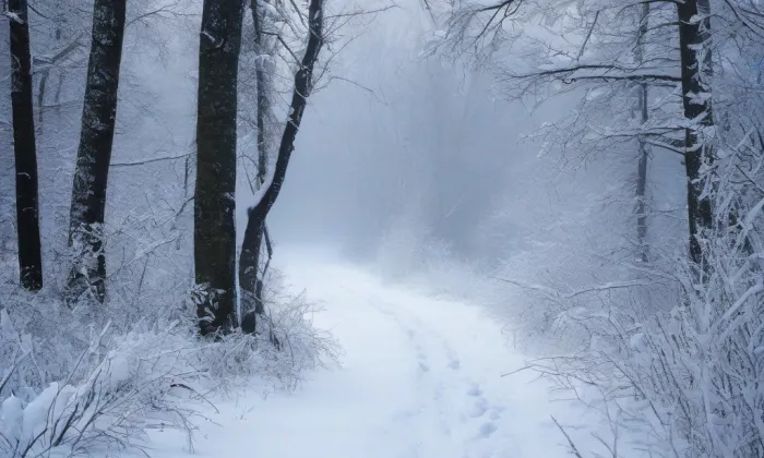 Park Boženy Němcové – winter