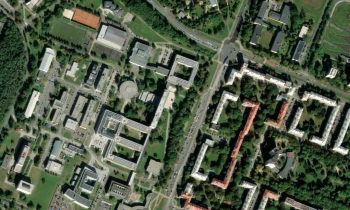 Park ke 100. výročí vzniku ČSR – letecký pohled