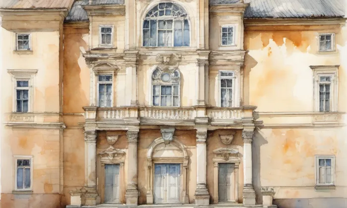 Podještědské muzeum – akvarel