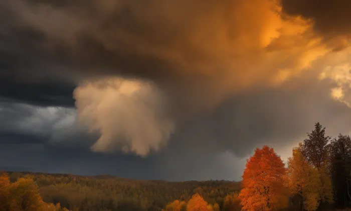 Pomník Julia Zeyera – autumn