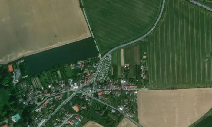 pravoslavný chrám svatého Cyrila a Metoděje – letecký pohled