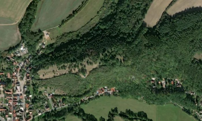 Rotunda svatého Petra a Pavla (Starý Plzenec) – letecký pohled