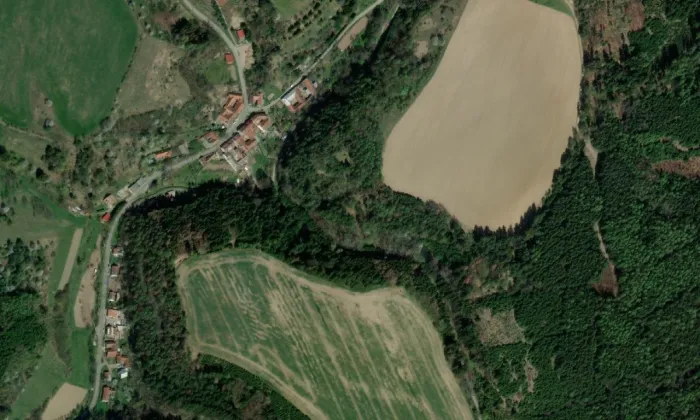 Rumberk – letecký pohled