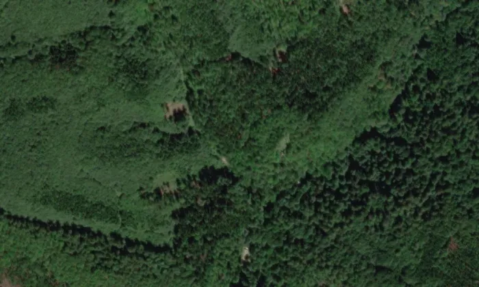 Rychlebský hrad – letecký pohled