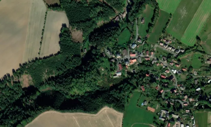 Rychmberk – letecký pohled