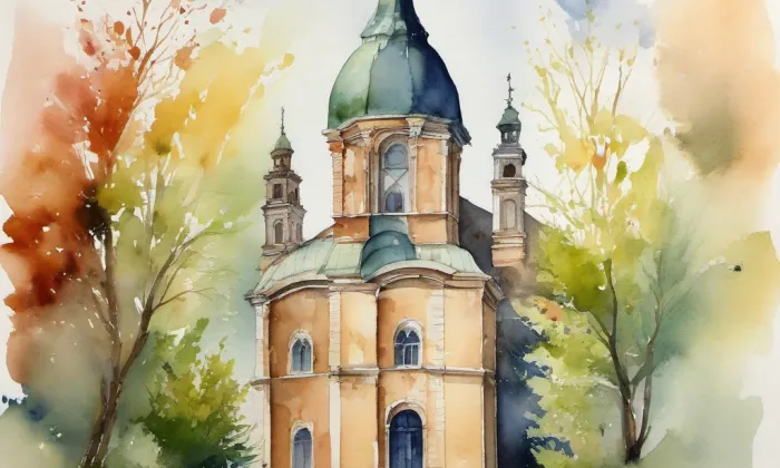 Sady Architekta Lisky – akvarel