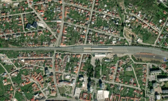 sbor Dr. Karla Farského (Kuřim) – letecký pohled