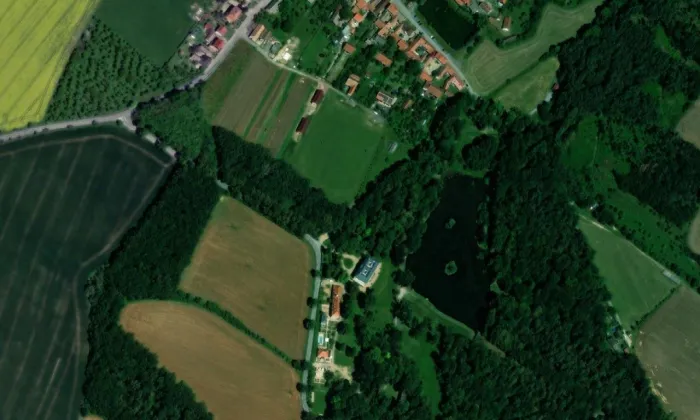 Schönwald – letecký pohled