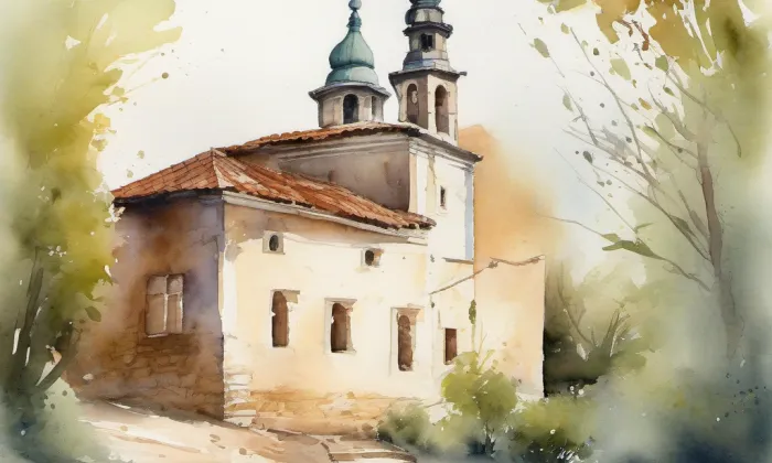 Slatina – akvarel
