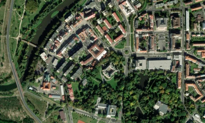 Sokolov – letecký pohled
