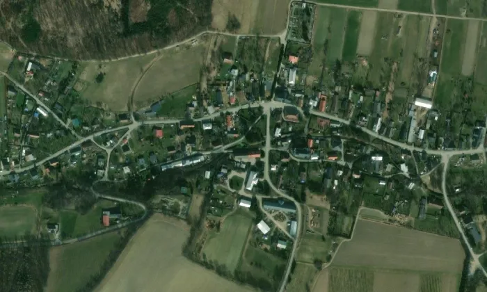 Sosnová – letecký pohled