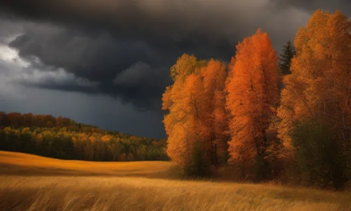 Soubor plavebních kanálů na Šumavě – autumn