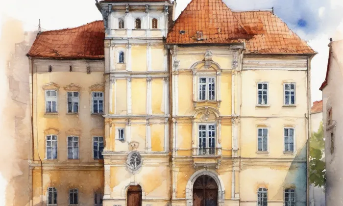 Soukromá vysoká škola ekonomická Znojmo – akvarel
