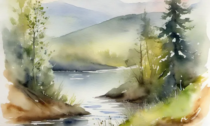 Státní archivní škola – akvarel