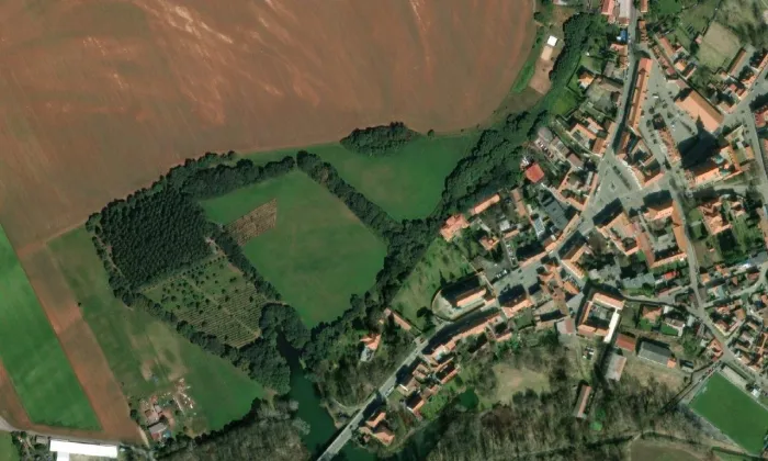 Stará Boleslav – letecký pohled
