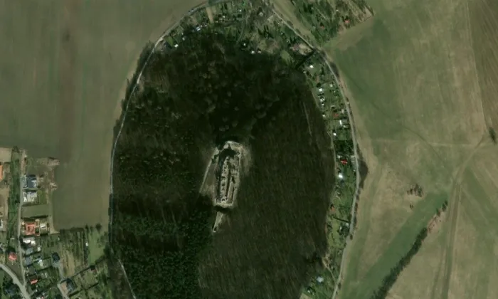 Starý Jičín – letecký pohled