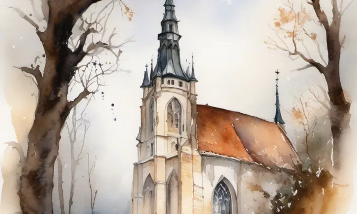 Staroměstské náměstí – akvarel