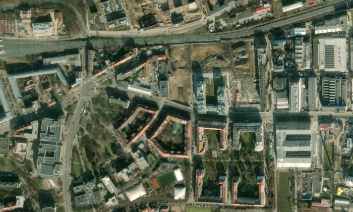Svatyně Krista Krále – letecký pohled