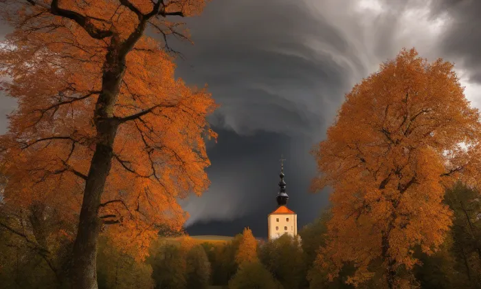 Sviňomazský hrádek – autumn