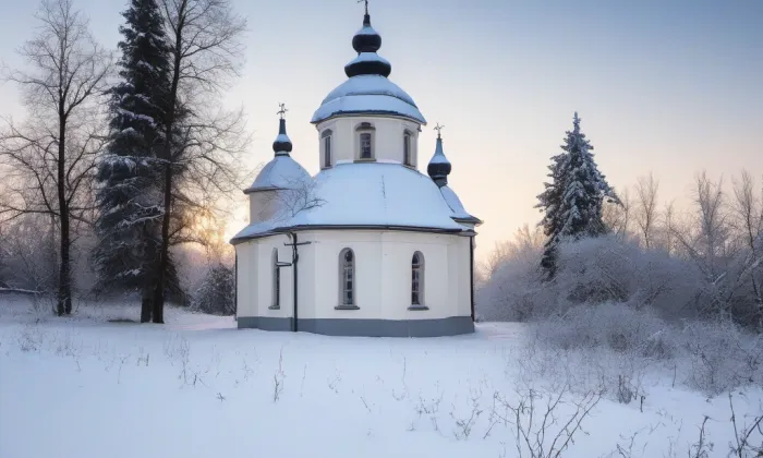 Synagoga v Kamenici nad Lipou – winter