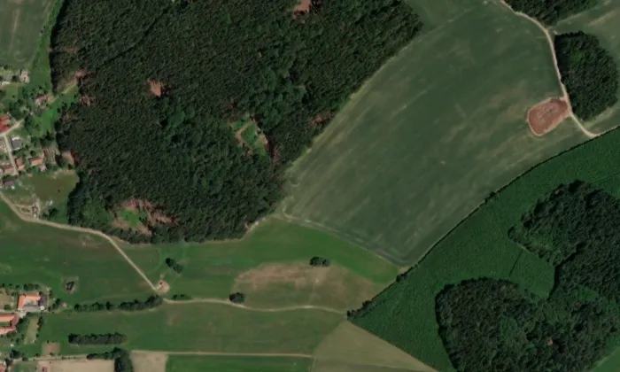 Tůmův vrch – letecký pohled