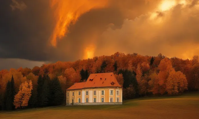 Toskánský palác v Praze – autumn