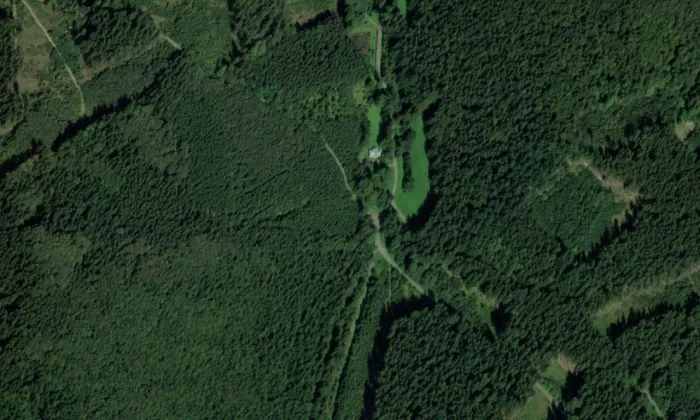 Trubiska – letecký pohled