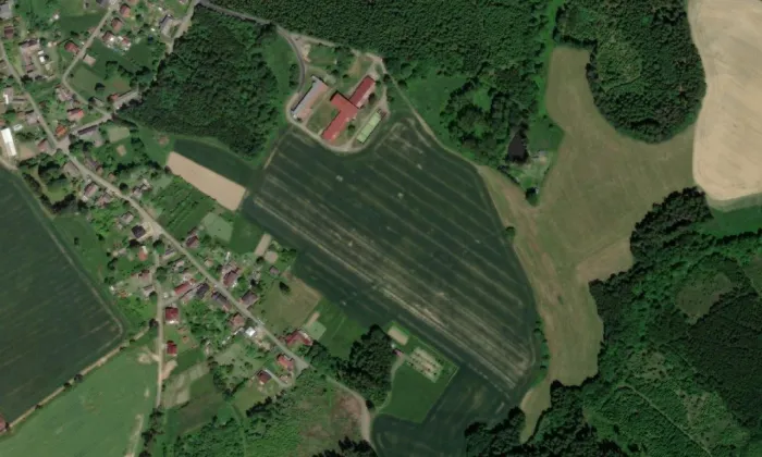Turistická cesta Františka Kavána – letecký pohled
