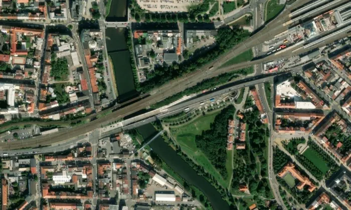 U Ježíška – letecký pohled