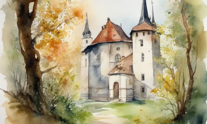 Univerzita obrany – akvarel