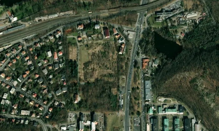 Vídeňská – letecký pohled