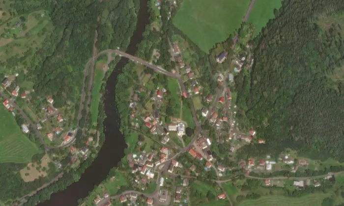 Velichov – letecký pohled