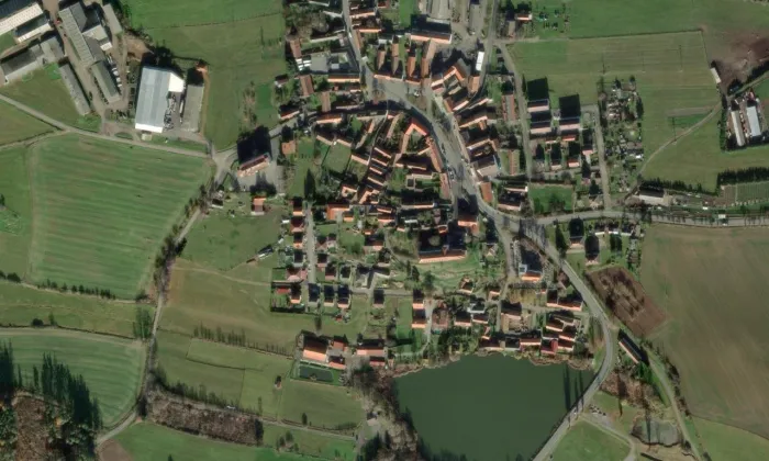 Velký Bor – letecký pohled