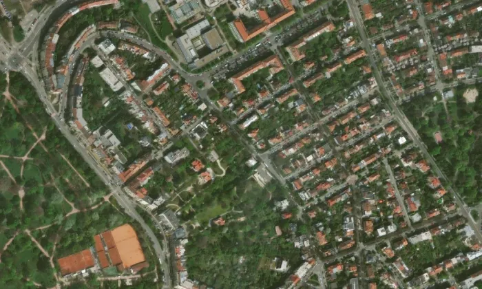 Vila Tugendhat – letecký pohled