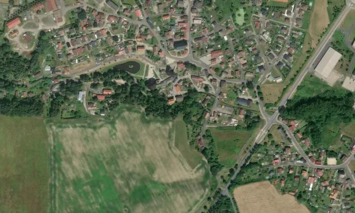Vildštejn (Skalná) – letecký pohled