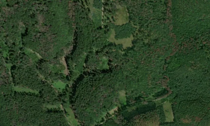 Vildenberk – letecký pohled