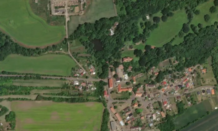 Vintířov – letecký pohled