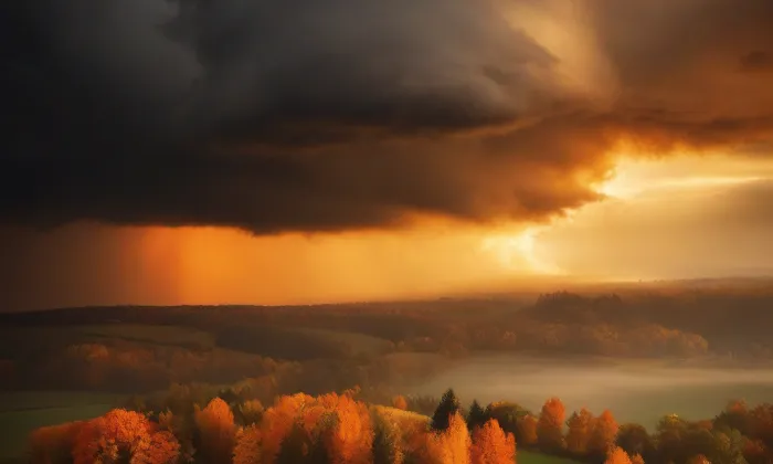 Zámeček Rudolfov – autumn
