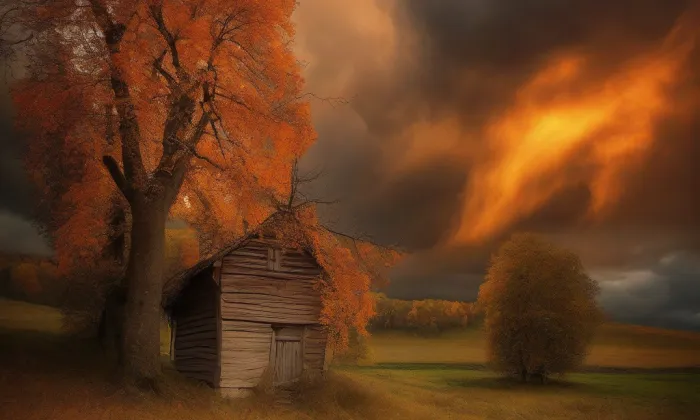 Zámeček Trnová – autumn