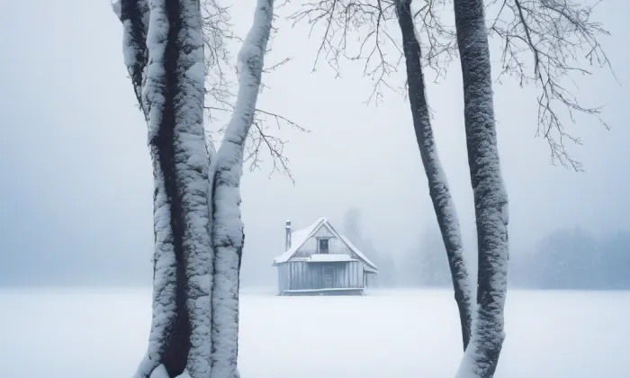 Zámeček Trnová – winter