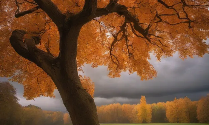 Zámecký park v Holešově – autumn