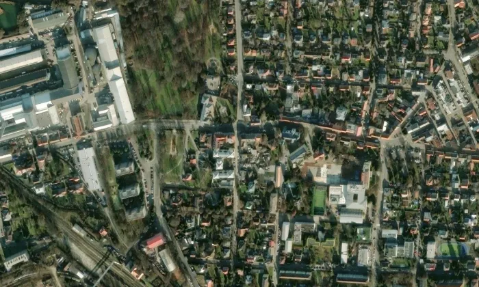 zámek Čakovice – letecký pohled