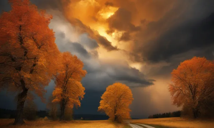 Zámek Červené Pečky – autumn