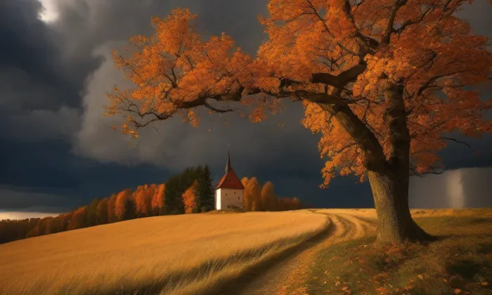 zámek Běstvina – autumn
