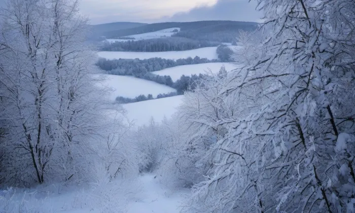 Zámek Bor – winter