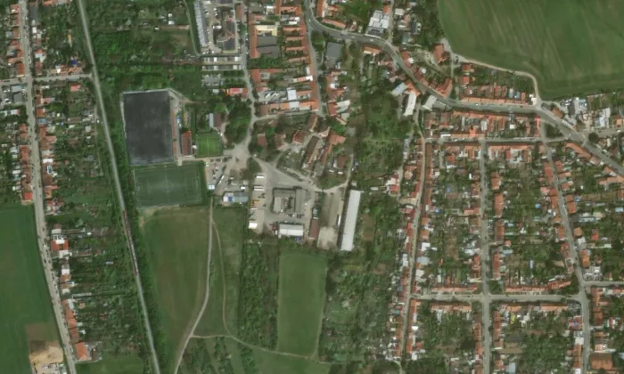 zámek Brněnské Ivanovice – letecký pohled