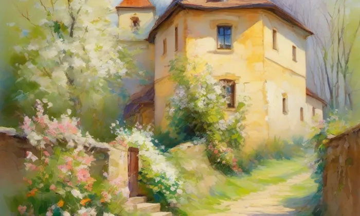 zámek Dobříš – spring