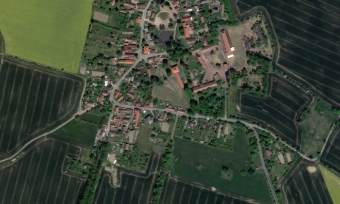 zámek Hraběšín – letecký pohled