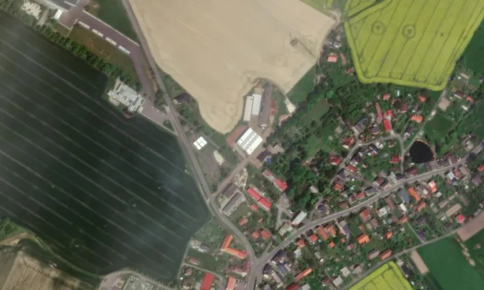 zámek Hrabyně – letecký pohled