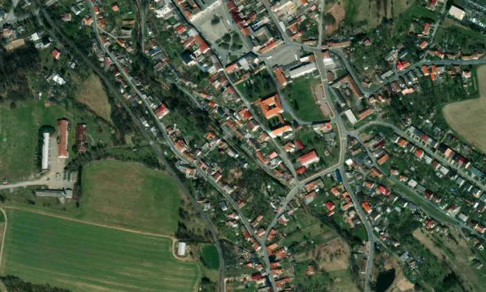 zámek Konice – letecký pohled